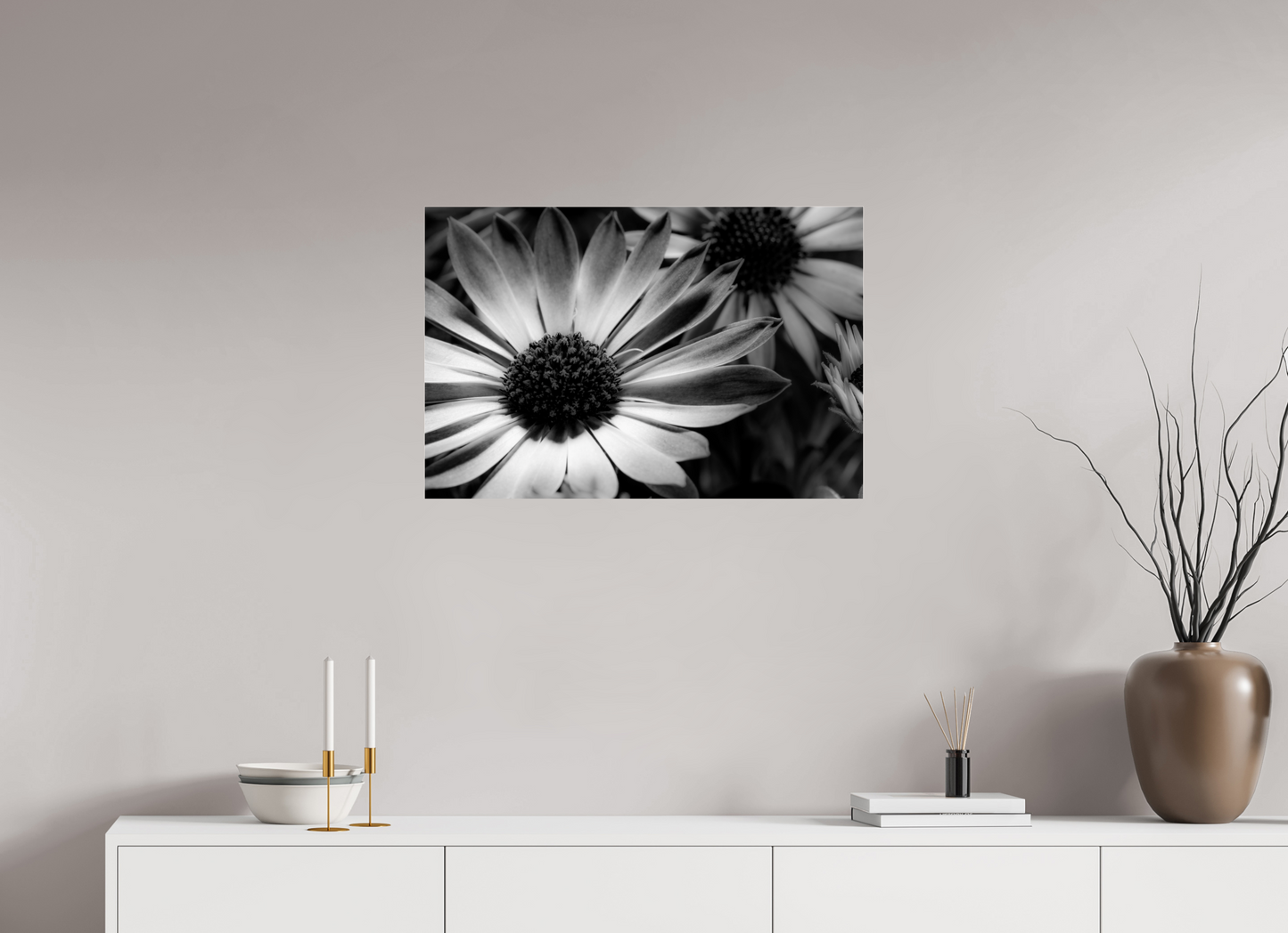 75 x 50 cm, Glänzender Foto-Abzug Acrylglas Kapmargerite_02