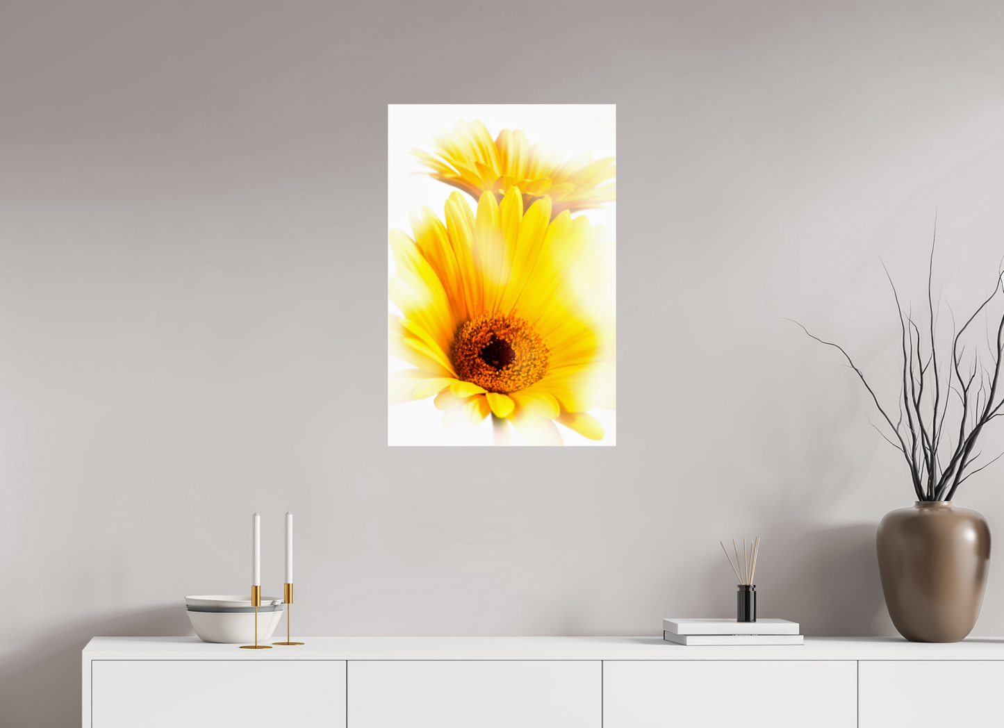 50 x 75 cm, Glänzender Foto-Abzug Acrylglas Gerbera_11