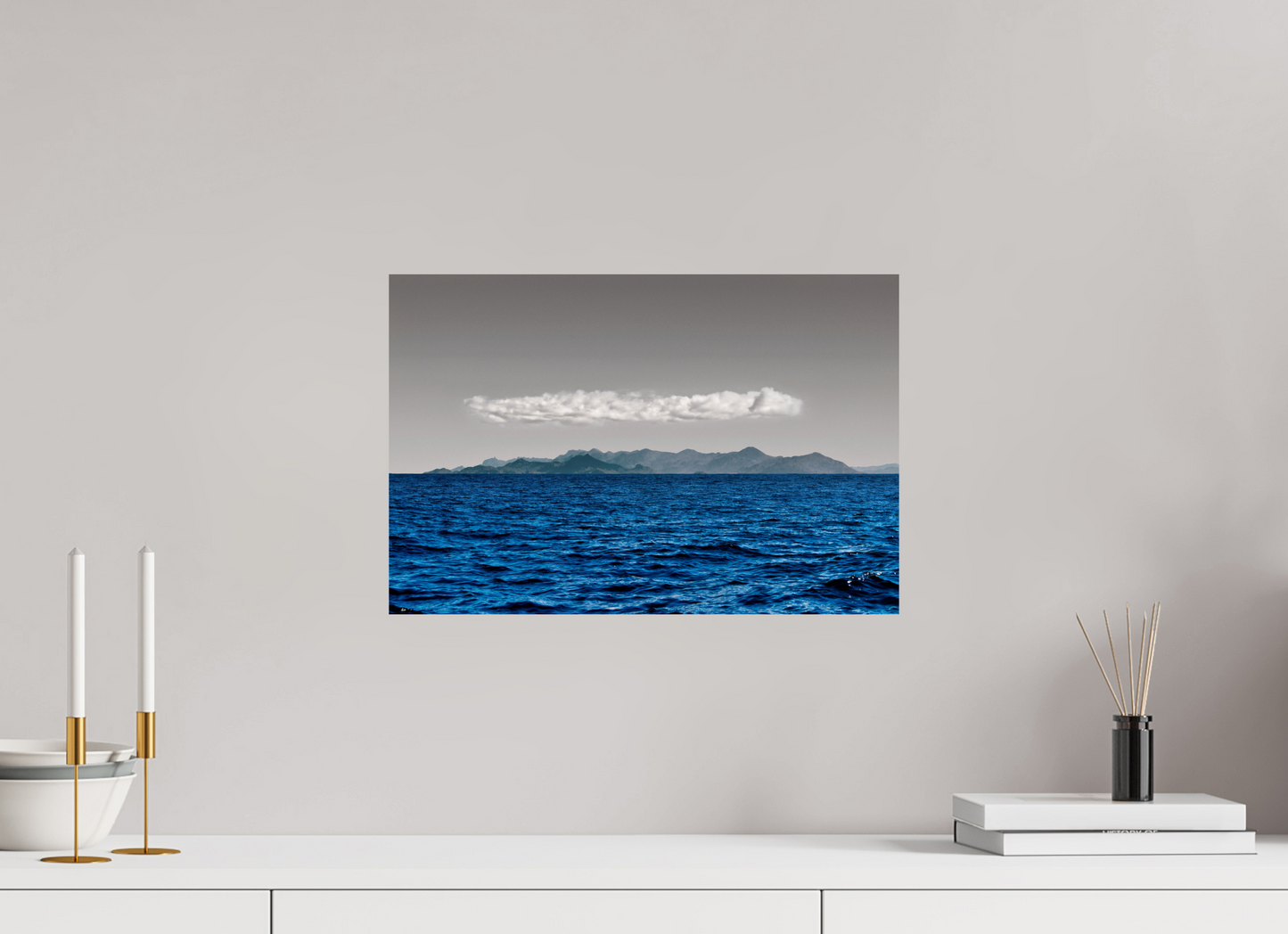 45 x 30 cm, Fine Art Print auf Alu-Dibond ohne Aufhang Vista da Costa - Peruíbe - SP