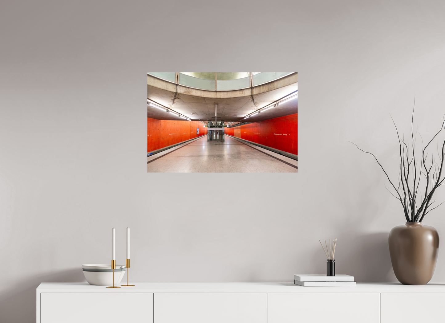 75 x 50 cm, Fine Art Print Metallic Edition Messestadt-West #4 München