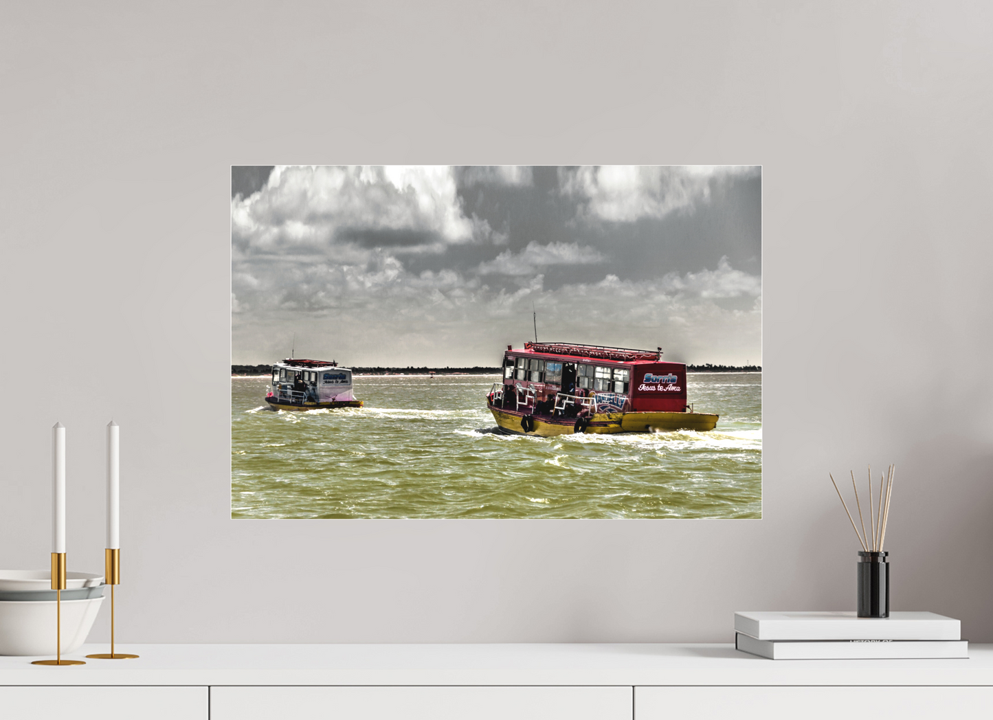 60 x 40 cm, Fine Art Acrylglas Matt Rio Paraíba - Cabedelo - PB. #2