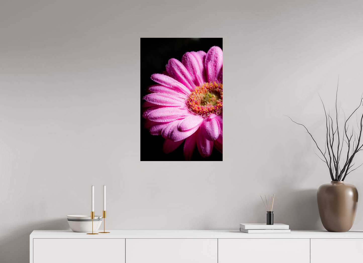 50 x 75 cm, Glänzender Foto-Abzug Acrylglas Gerbera_05