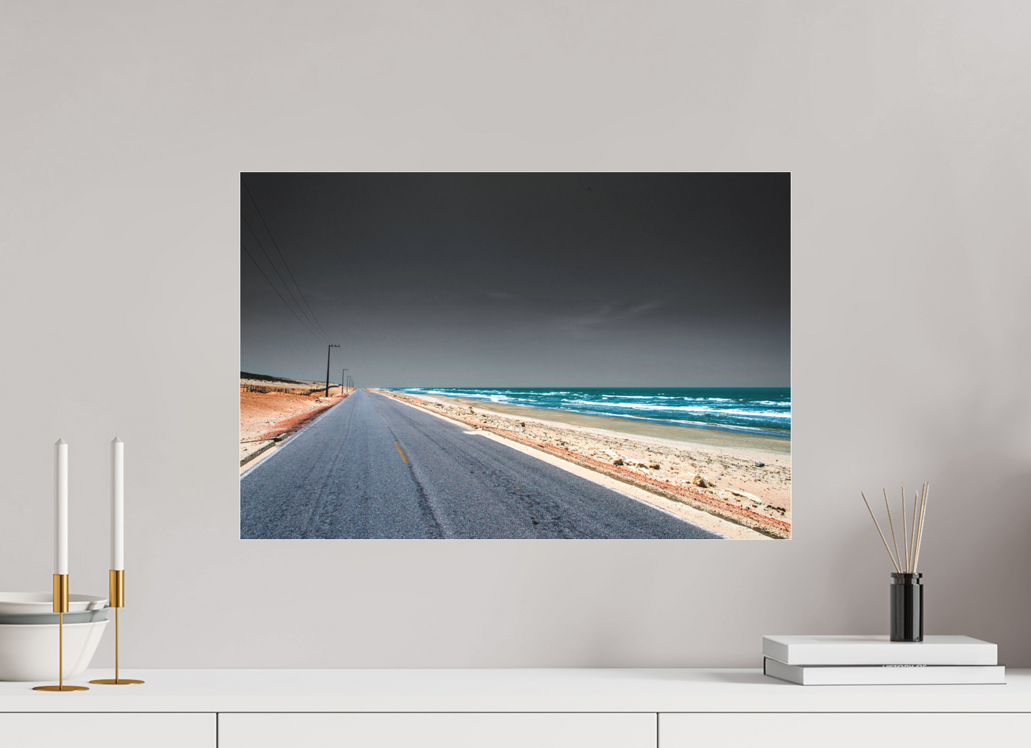 60 x 40 cm, Fine Art Acrylglas Matt Ponta do Mel - Areia Branca - RN