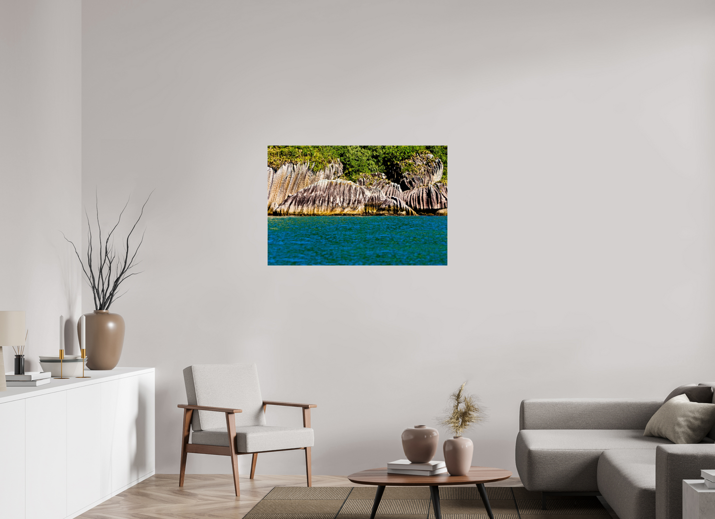 105 x 70 cm, Fine Art Print auf Alu-Dibond ohne Aufhang Iha Montão de Trigo - São Sebastião - SP