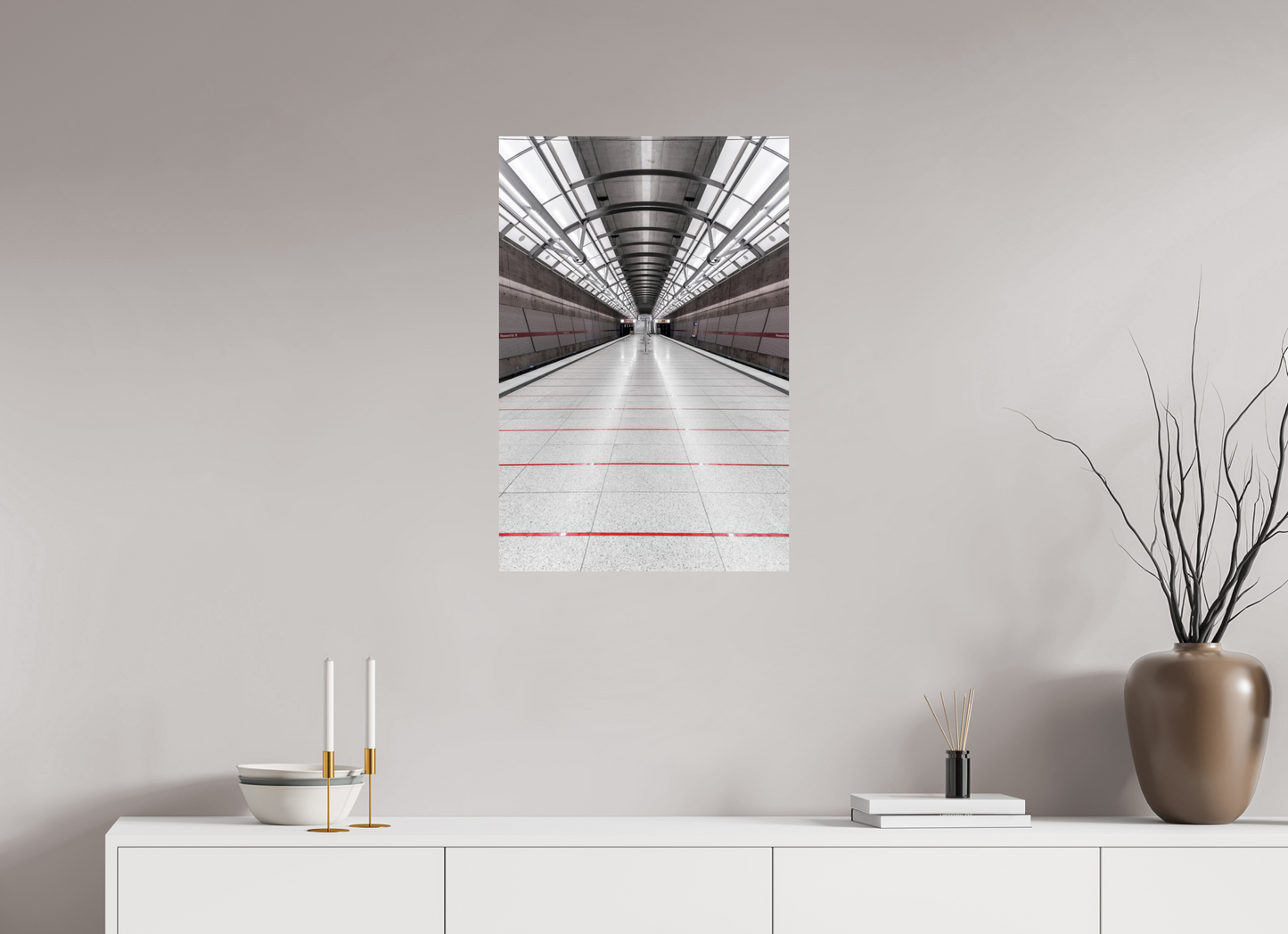 50 x 75 cm, Fine Art Print Metallic Edition Messestadt-Ost #4 München