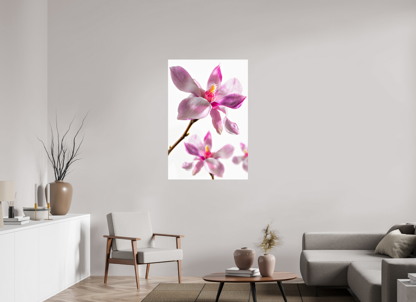 80 x 120 cm, ChromaLuxe HD Metal Print Magnolie_04