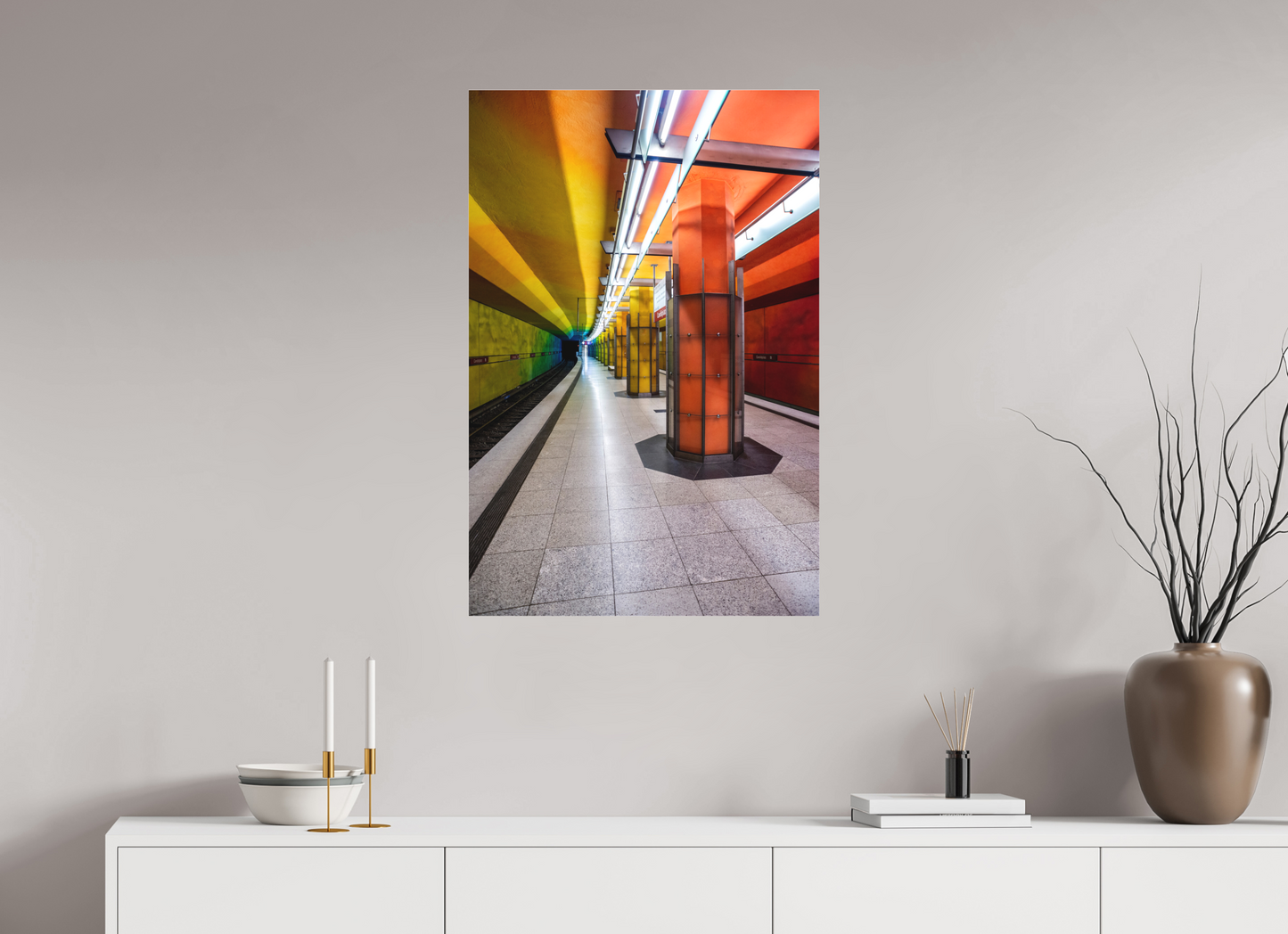 60 x 90 cm, Fine Art Acrylglas Matt Candidplatz #2 München