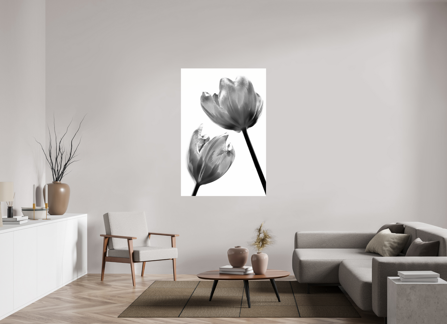 100 x 150 cm, Glänzender Foto-Abzug Acrylglas Tulpe-09