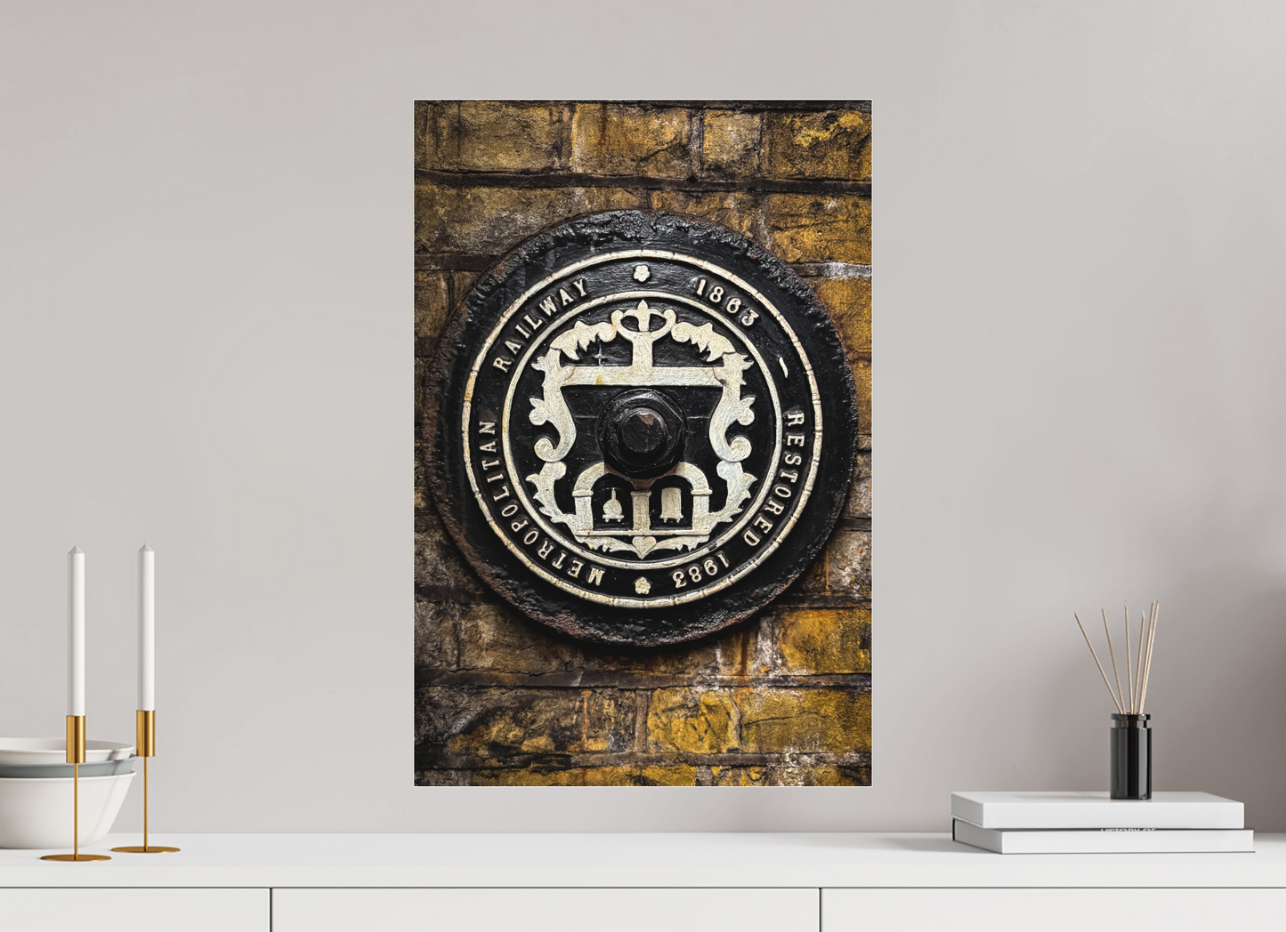 40 x 60 cm, Fine Art Acrylglas Matt Station Baker-Street #4 London