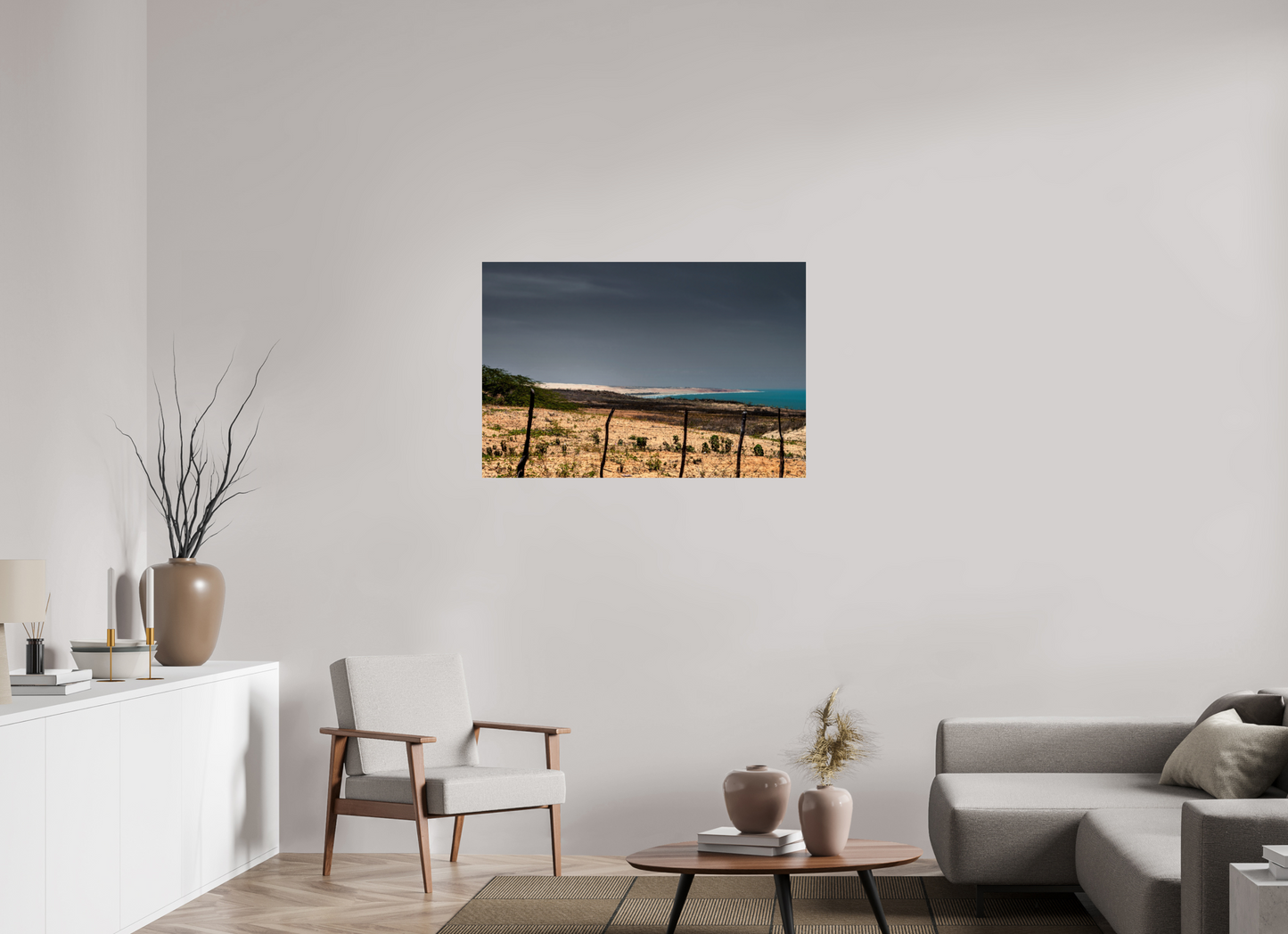 105 x 70 cm, Fine Art Print auf Alu-Dibond ohne Aufhang Ponta do Mel - Areia Branca - RN #3