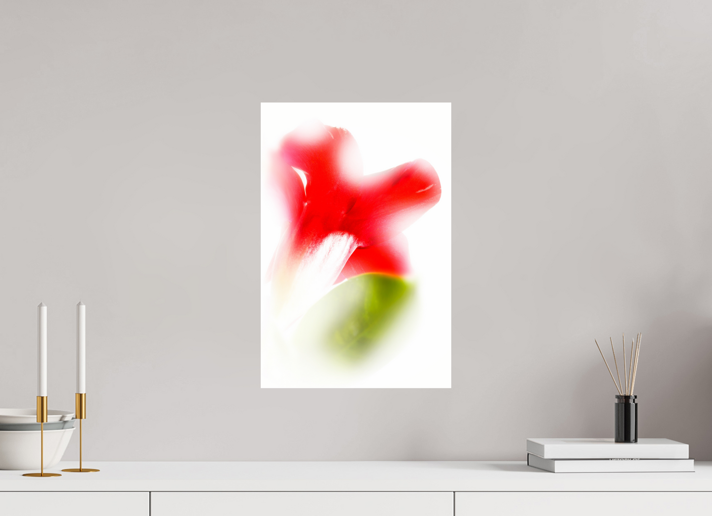 30 x 45 cm, Glänzender Foto-Abzug Acrylglas Abstract Green