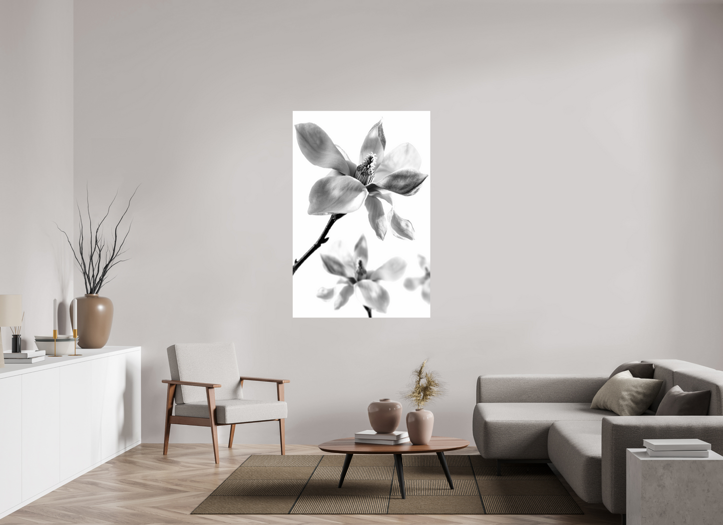100 x 150 cm, Fine Art Print Baryta auf Alu-Dibond Magnolie_03