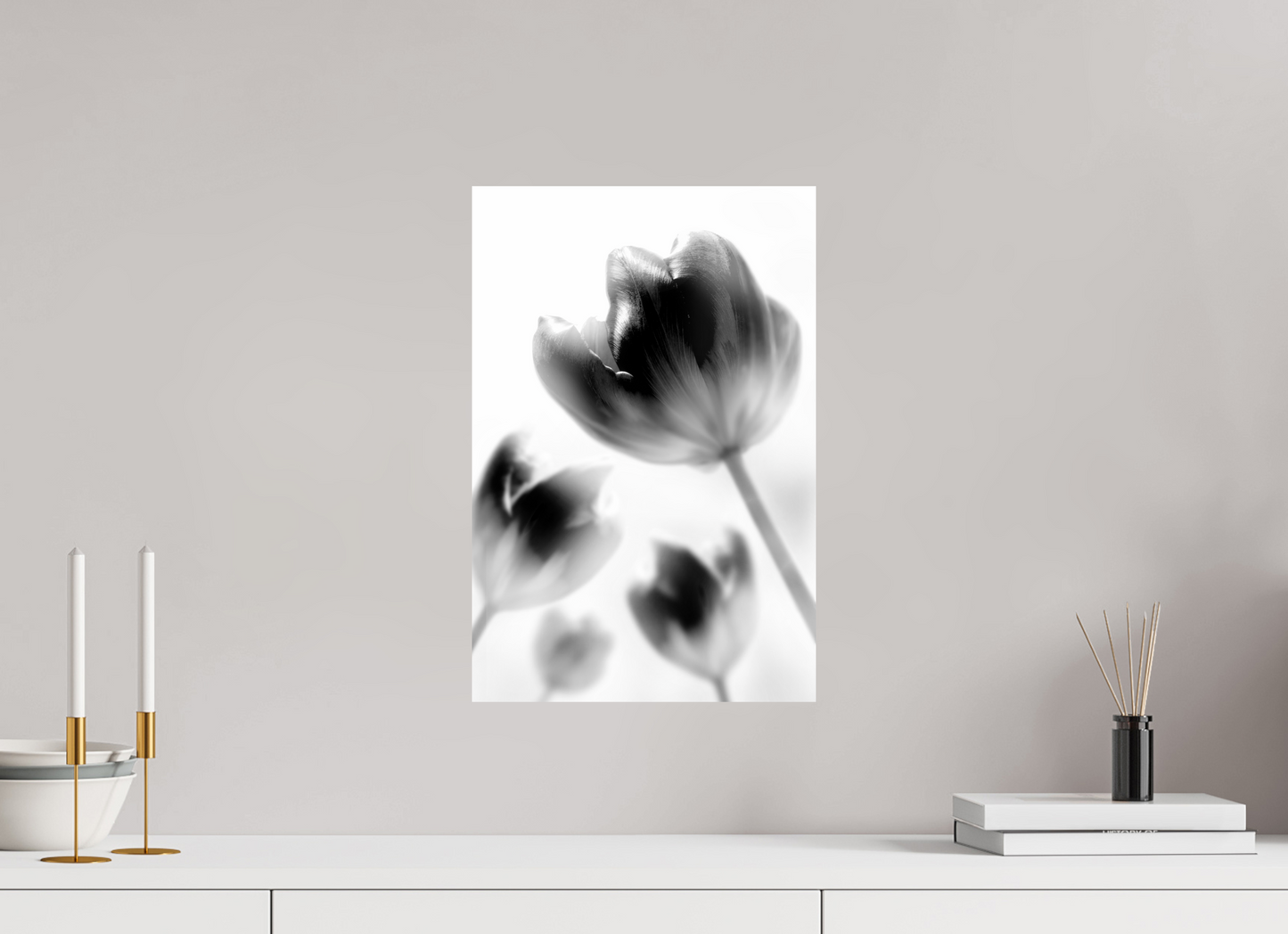 30 x 45 cm, Fine Art Print Baryta auf Alu-Dibond Tulpe-01