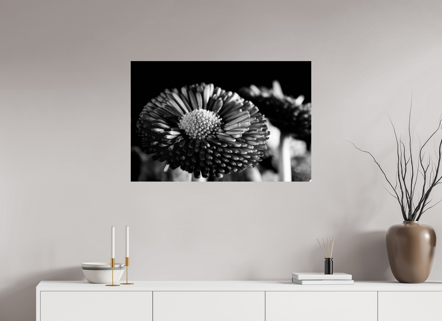 90 x 60 cm, Fine Art Print Baryta auf Alu-Dibond Aster-003