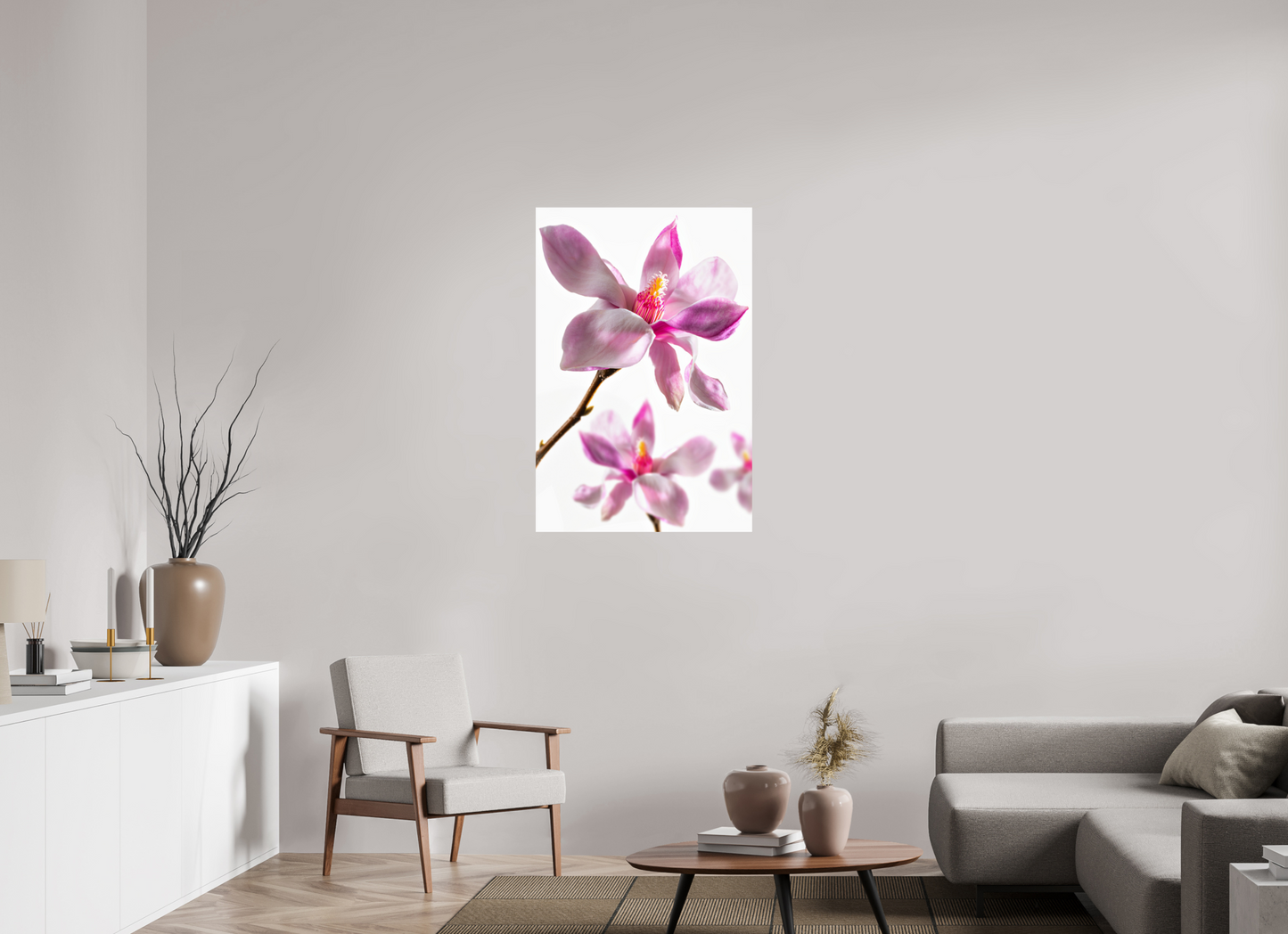 70 x 105 cm, ChromaLuxe HD Metal Print Magnolie_04