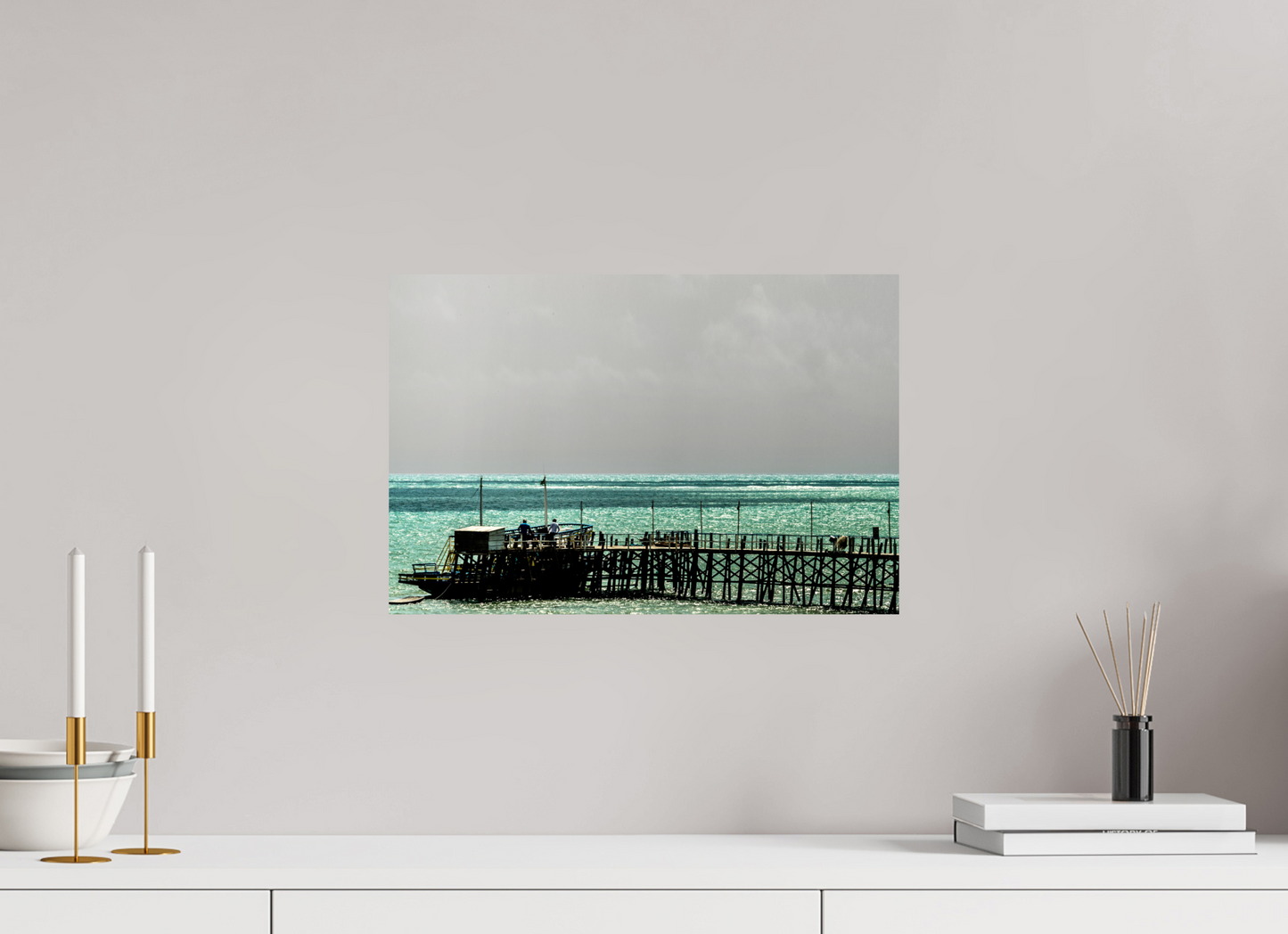 45 x 30 cm, Fine Art Print auf Alu-Dibond ohne Aufhang Pirangi - Parnamirim - RN