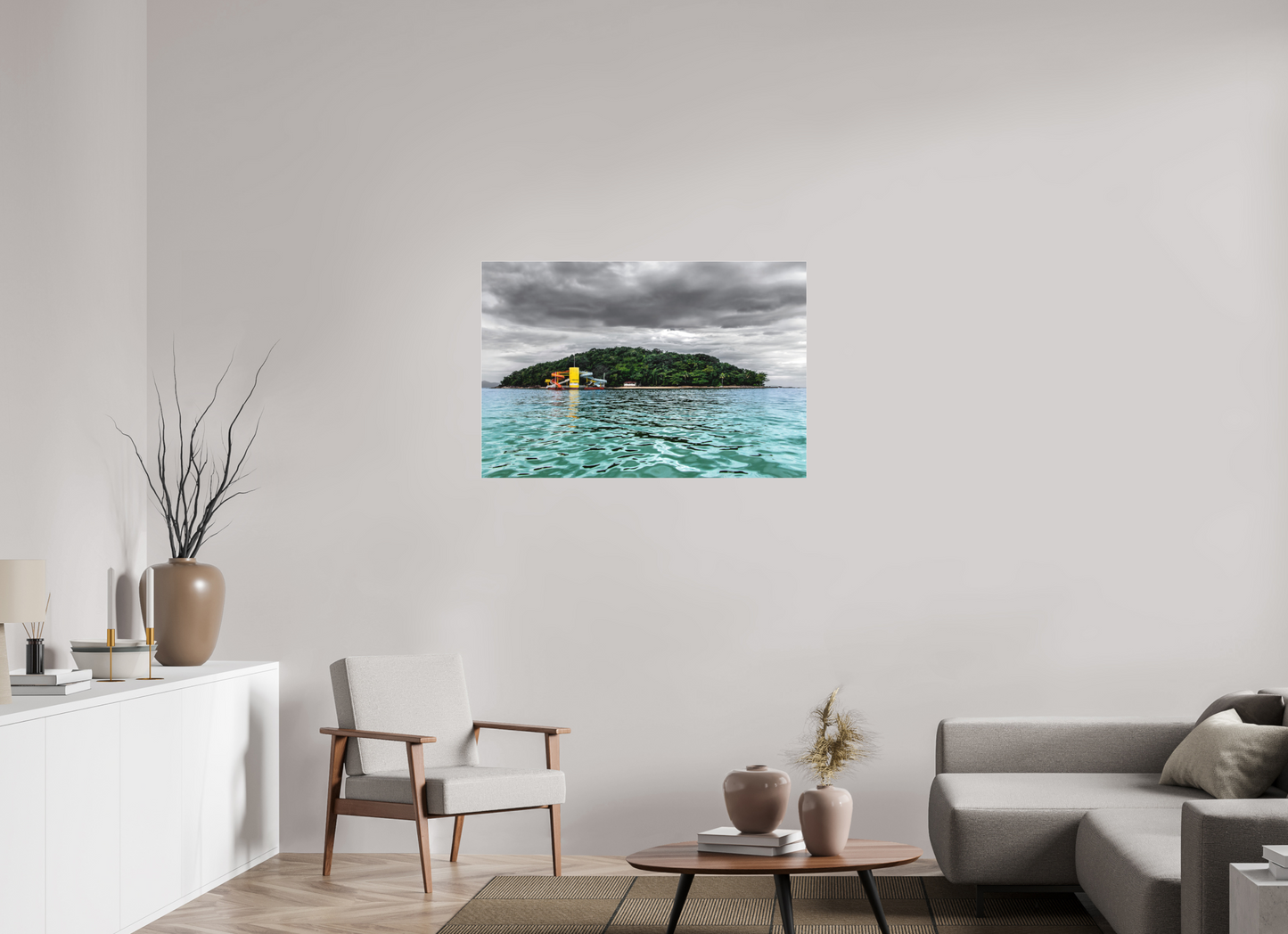105 x 70 cm, Fine Art Acrylglas Matt lha de Maranduba - Ubatuba - SP