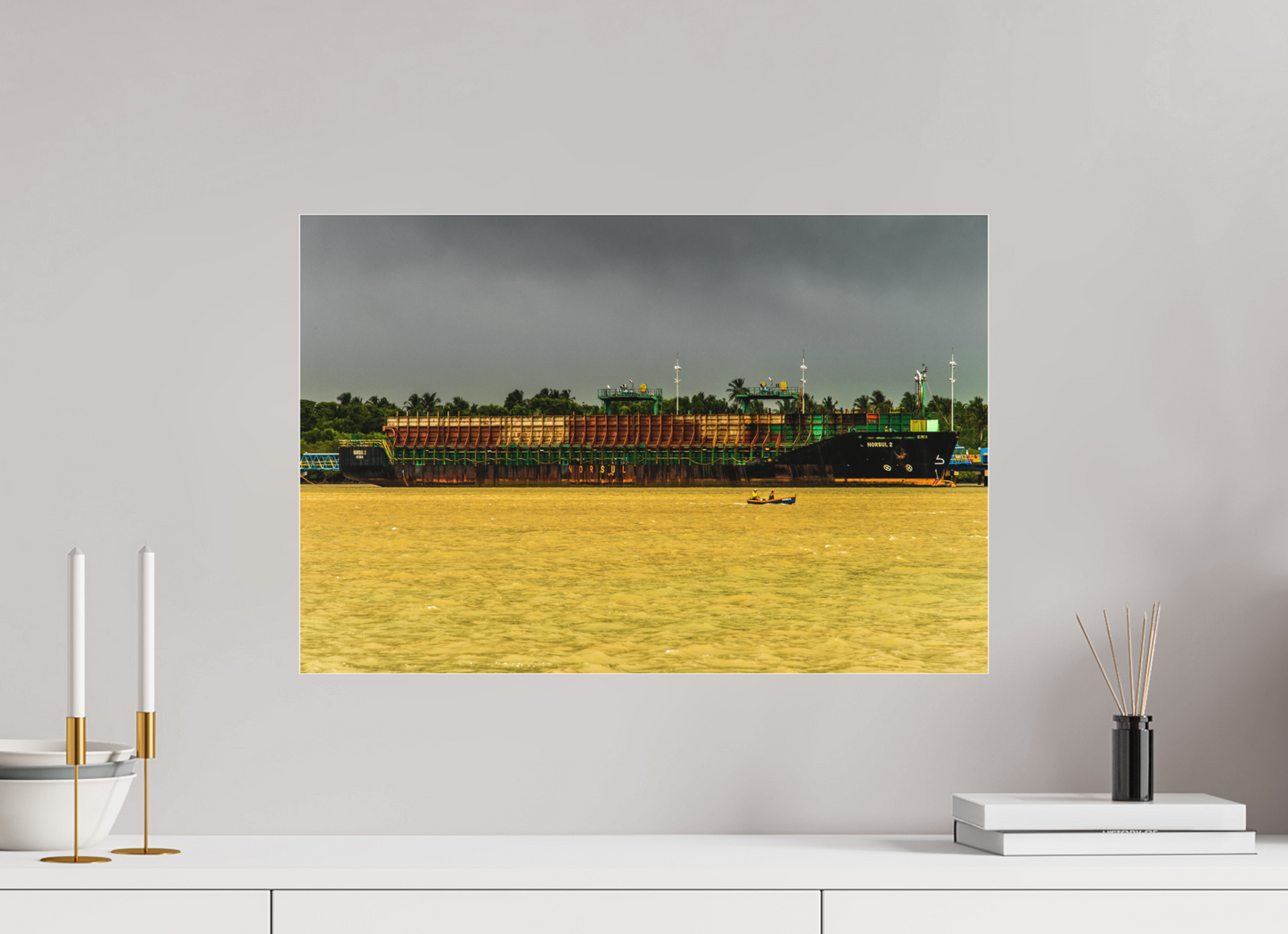 60 x 40 cm, Fine Art Acrylglas Matt Barra de Caravelas - Caravelas - BA