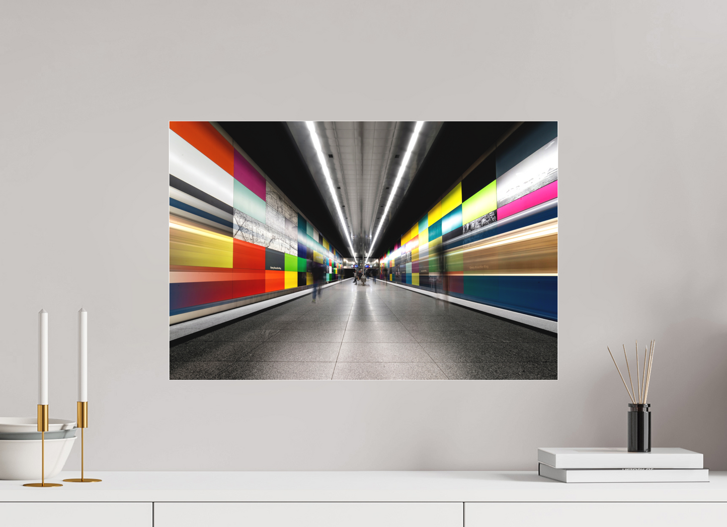 60 x 40 cm, Fine Art Acrylglas Matt Georg-Brauchle-Ring - München