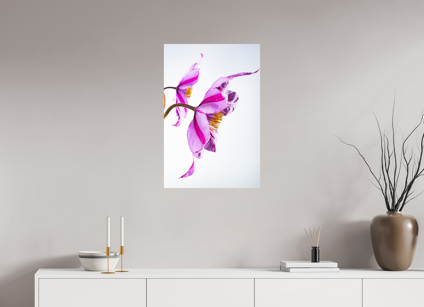 50 x 75 cm, Fine Art Print Baryta auf Alu-Dibond Clematis-06