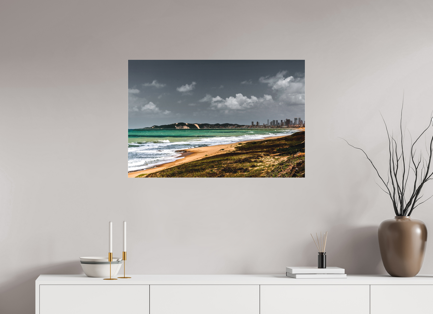 90 x 60 cm, Fine Art Acrylglas Matt Ponta Negra - Natal - RN