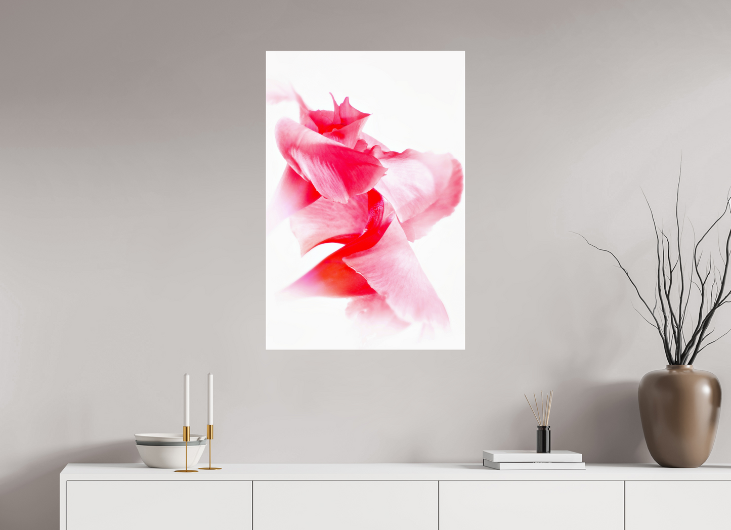 60 x 90 cm, Glänzender Foto-Abzug Acrylglas Rose_11