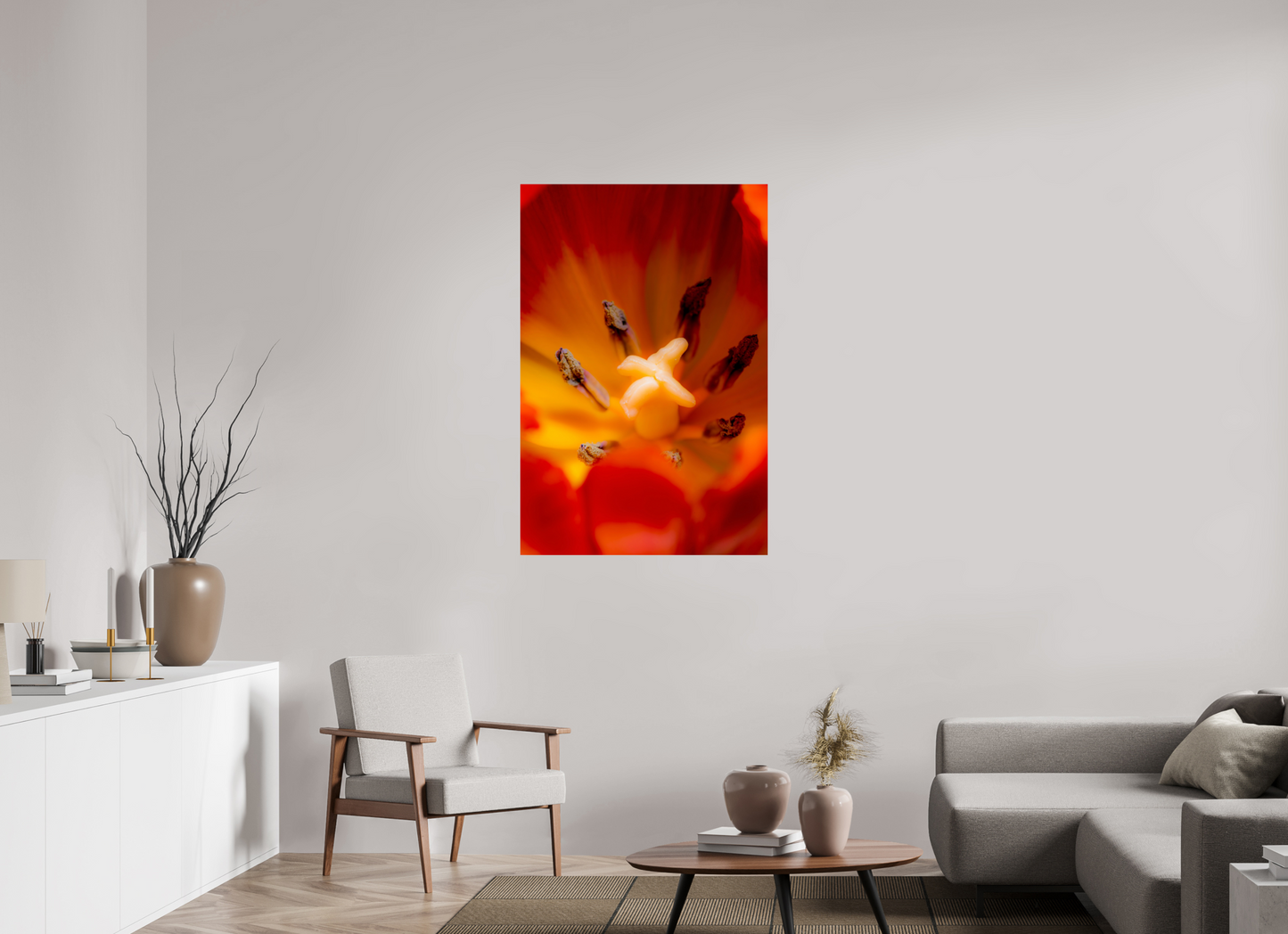 80 x 120 cm, ChromaLuxe HD Metal Print Tulpe-03