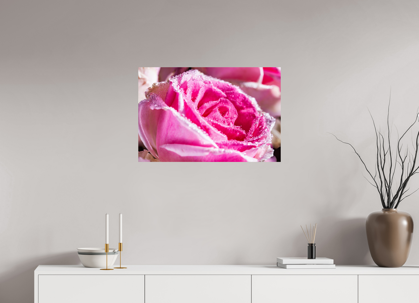 75 x 50 cm, ChromaLuxe HD Metal Print Rose_09