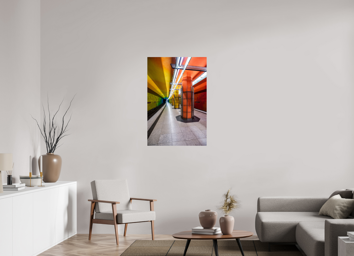 70 x 105 cm, Fine Art Print Metallic Edition Candidplatz #2 München