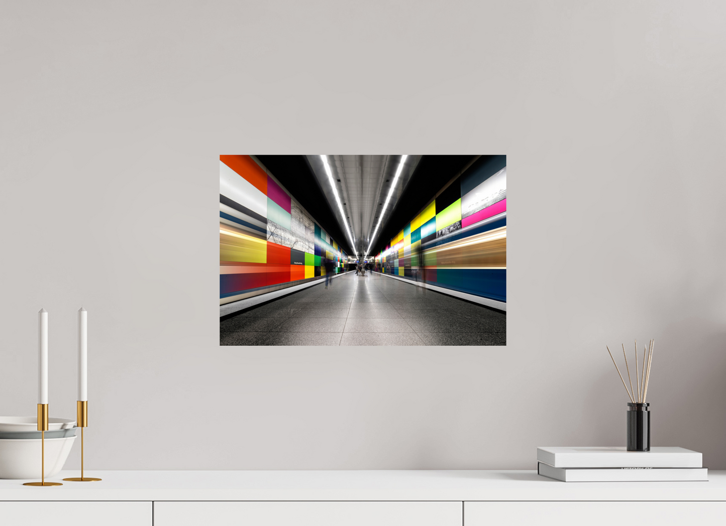 45 x 30 cm, Fine Art Print Metallic Edition Georg-Brauchle-Ring - München