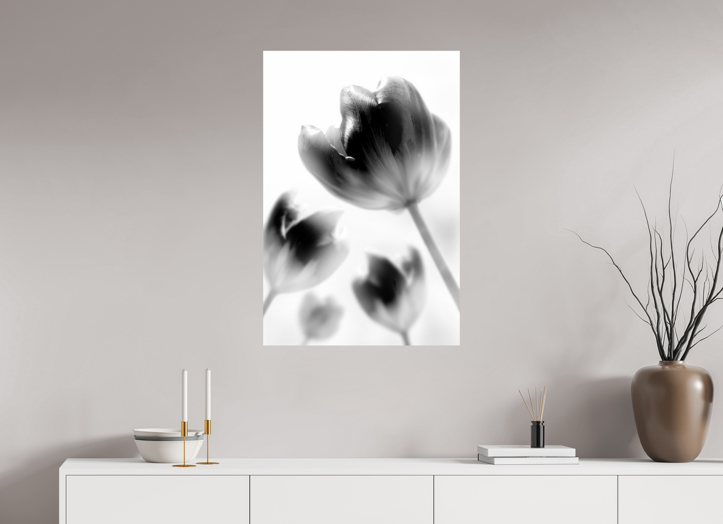 60 x 90 cm, ChromaLuxe HD Metal Print Tulpe-01