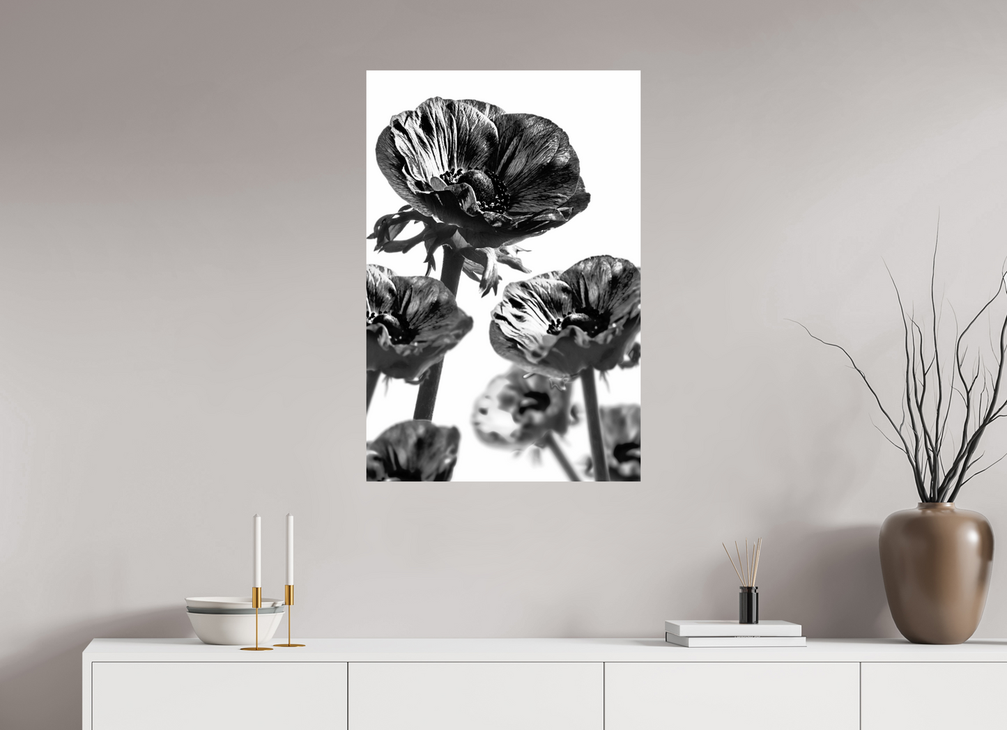 60 x 90 cm, Fine Art Print Baryta auf Alu-Dibond Kronenanemone_05