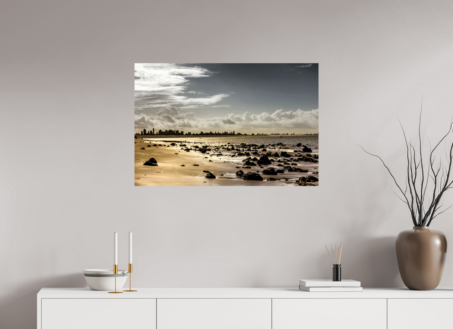 90 x 60 cm, Fine Art Print auf Alu-Dibond ohne Aufhang Ponta do Seixas, João Pessoa - PB