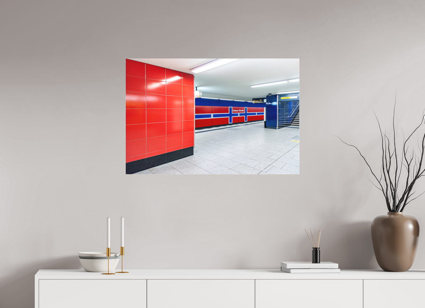 90 x 60 cm, Fine Art Acrylglas Matt Osloer-Strasse #1 Berlin