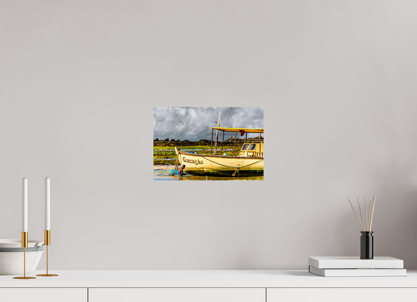 30 x 20 cm, Fine Art Print auf Alu-Dibond ohne Aufhang Itapuã - Salvador - BA. #2