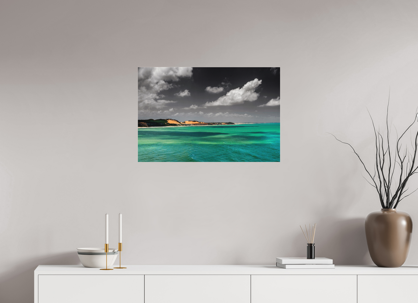 75 x 50 cm, Fine Art Acrylglas Matt Mirante dos Golfinhos - Tibau do Sul - RN