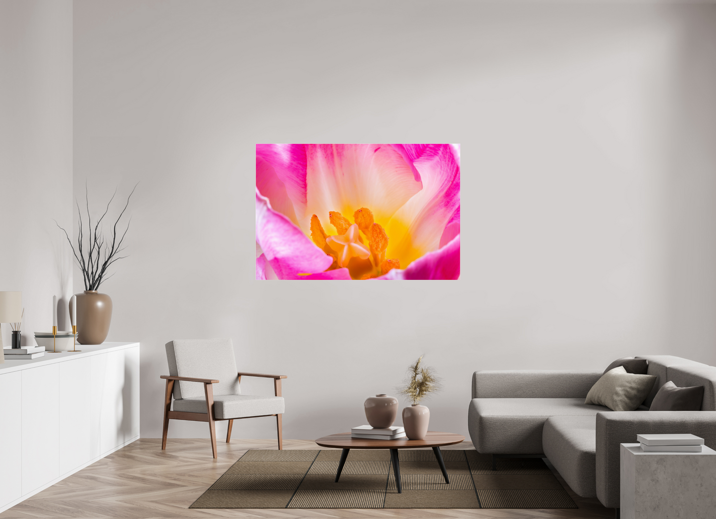 150 x 100 cm, Glänzender Foto-Abzug Acrylglas Tulpe-07