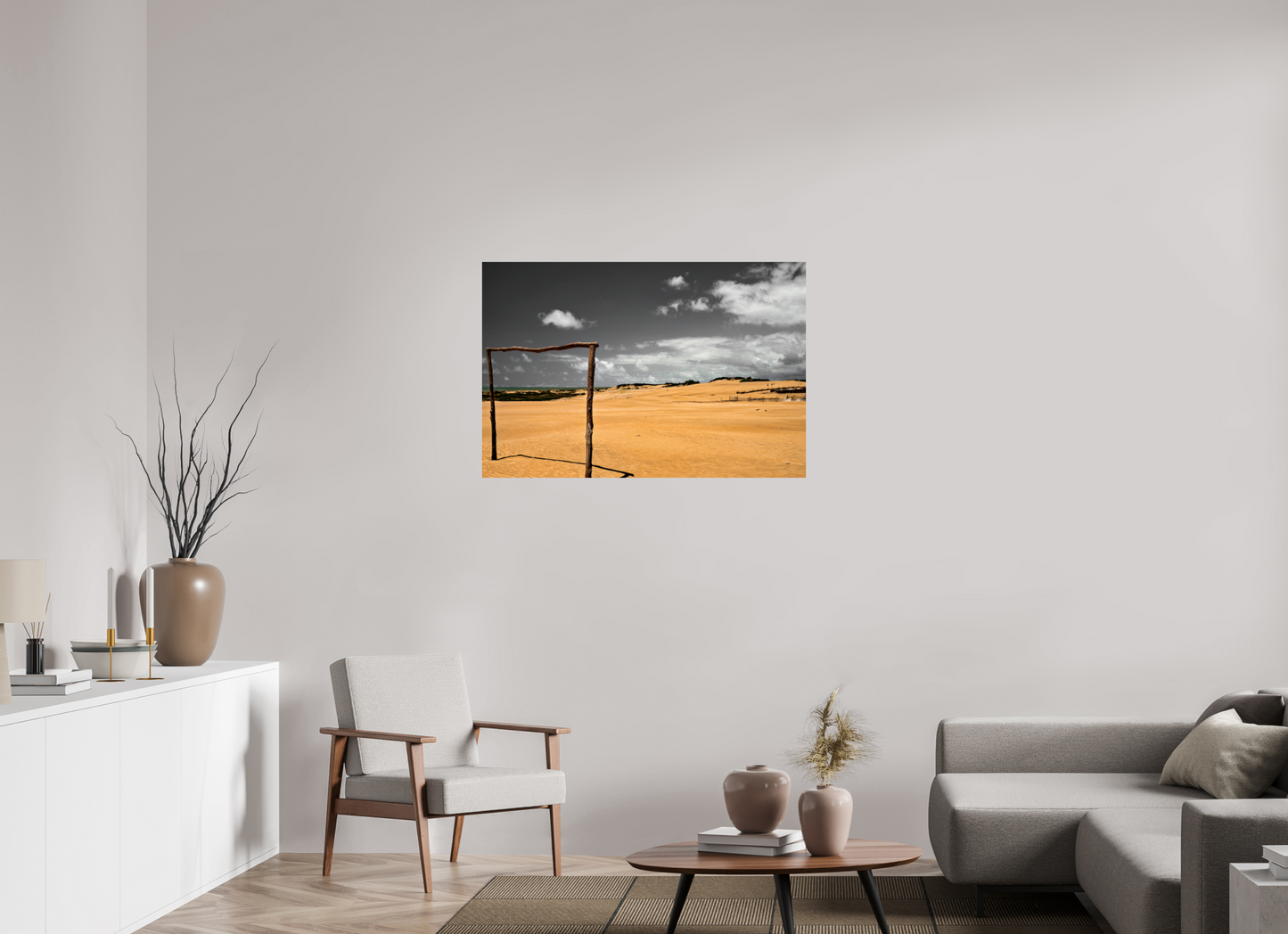 105 x 70 cm, Fine Art Print auf Alu-Dibond ohne Aufhang Praia de Itaúnas - Itaúnas - ES