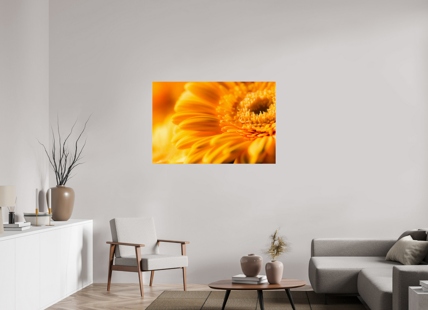 120 x 80 cm, Glänzender Foto-Abzug Acrylglas Gerbera_09