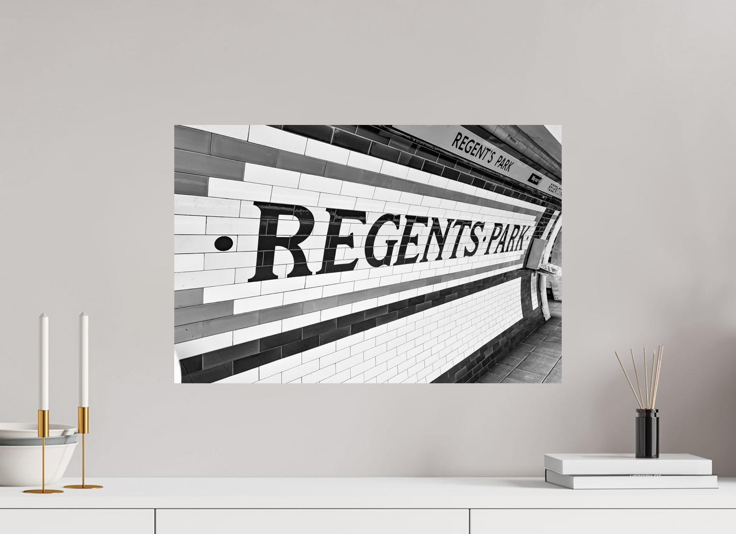 60 x 40 cm, Fine Art Print Metallic Edition Regents-Park #2 London