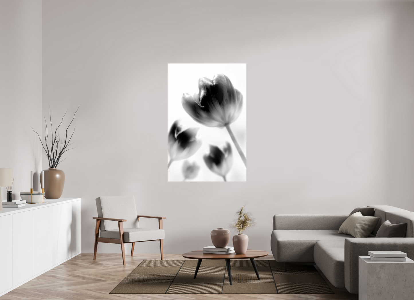 100 x 150 cm, ChromaLuxe HD Metal Print Tulpe-01