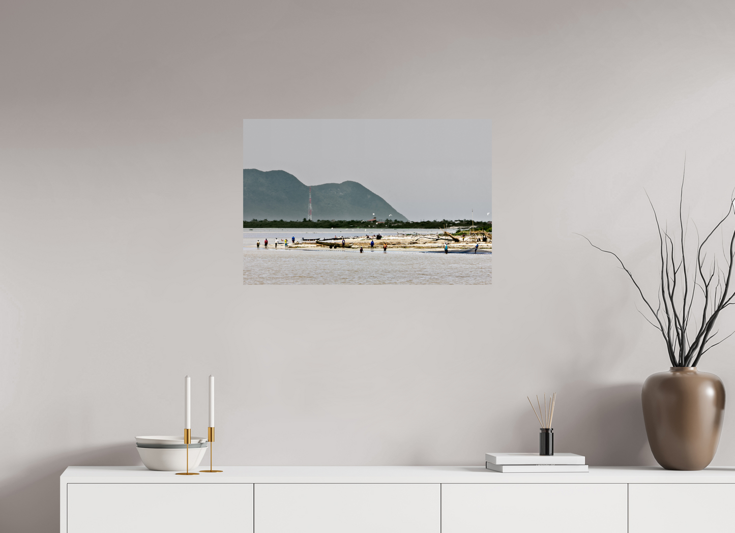 75 x 50 cm, Fine Art Print auf Alu-Dibond ohne Aufhang Barra Da Juréia - Juréia- SP