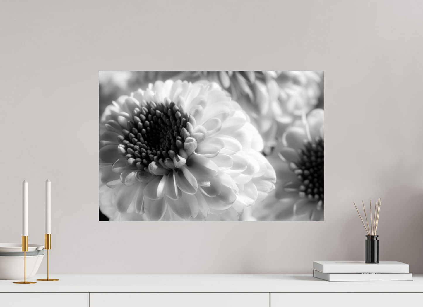 60 x 40 cm, ChromaLuxe HD Metal Print Chrysanthemen-07