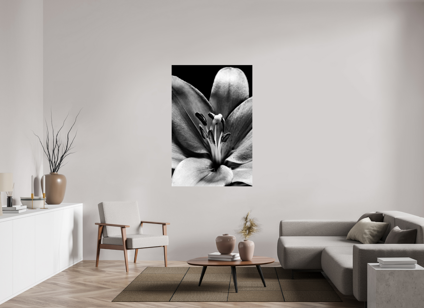 100 x 150 cm, Fine Art Print Baryta auf Alu-Dibond Lilie_01