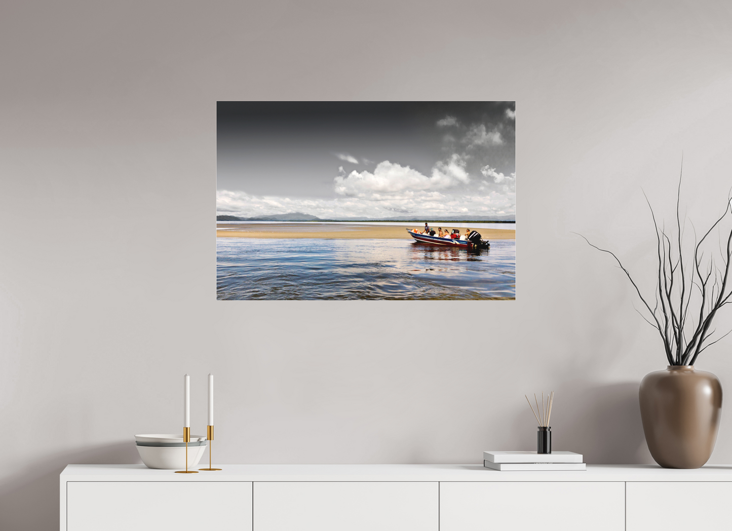 90 x 60 cm, Fine Art Acrylglas Matt Barra de Cananéia - Cananéia - SP