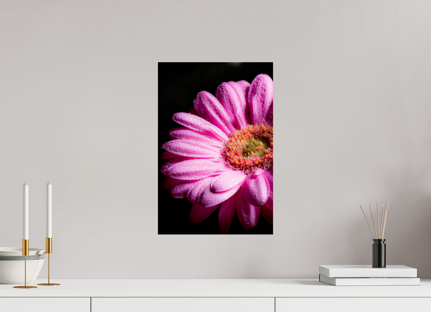 30 x 45 cm, Fine Art Print Baryta auf Alu-Dibond Gerbera_05