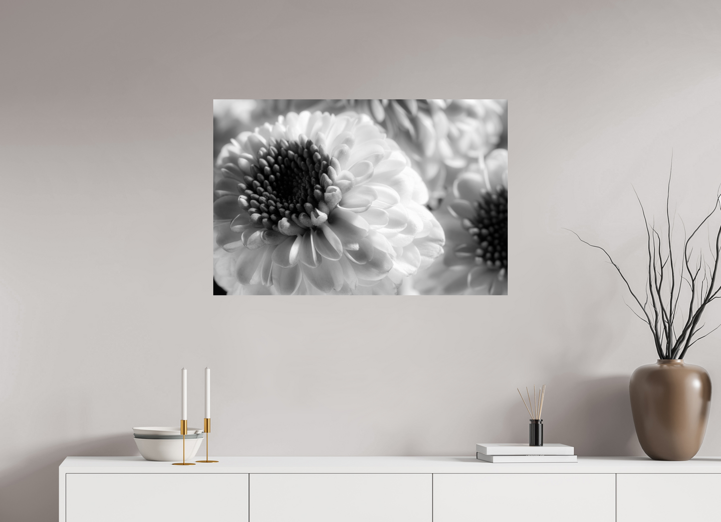 90 x 60 cm, Fine Art Print Baryta auf Alu-Dibond Chrysanthemen-07