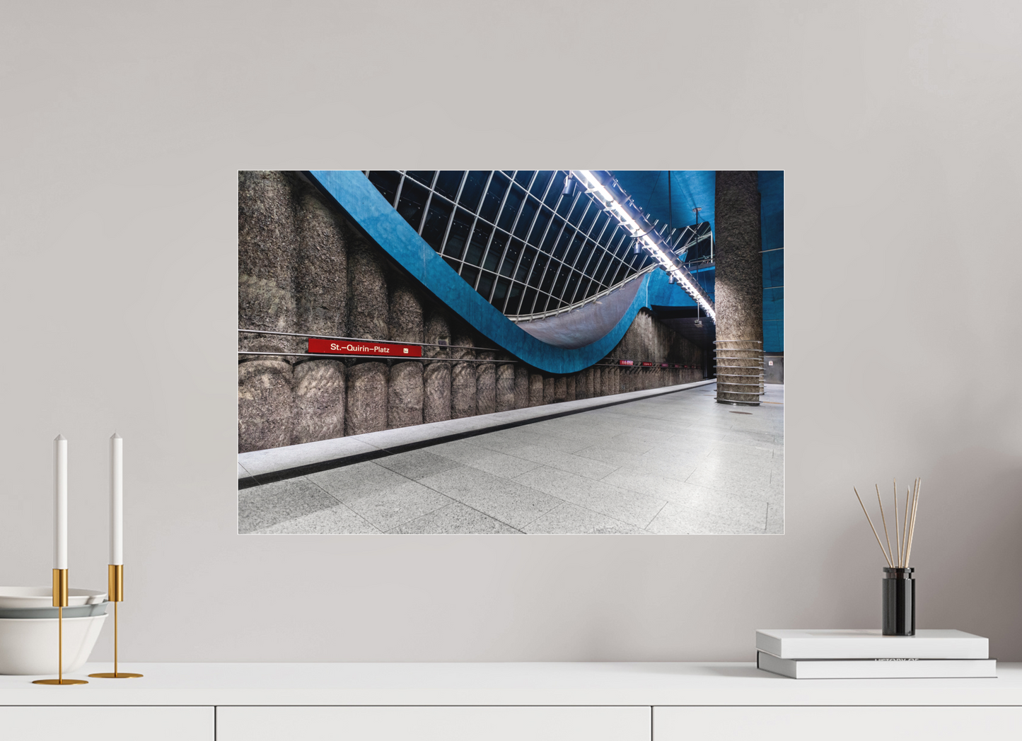 60 x 40 cm, Fine Art Acrylglas Matt St-Quirin-Platz #1 München