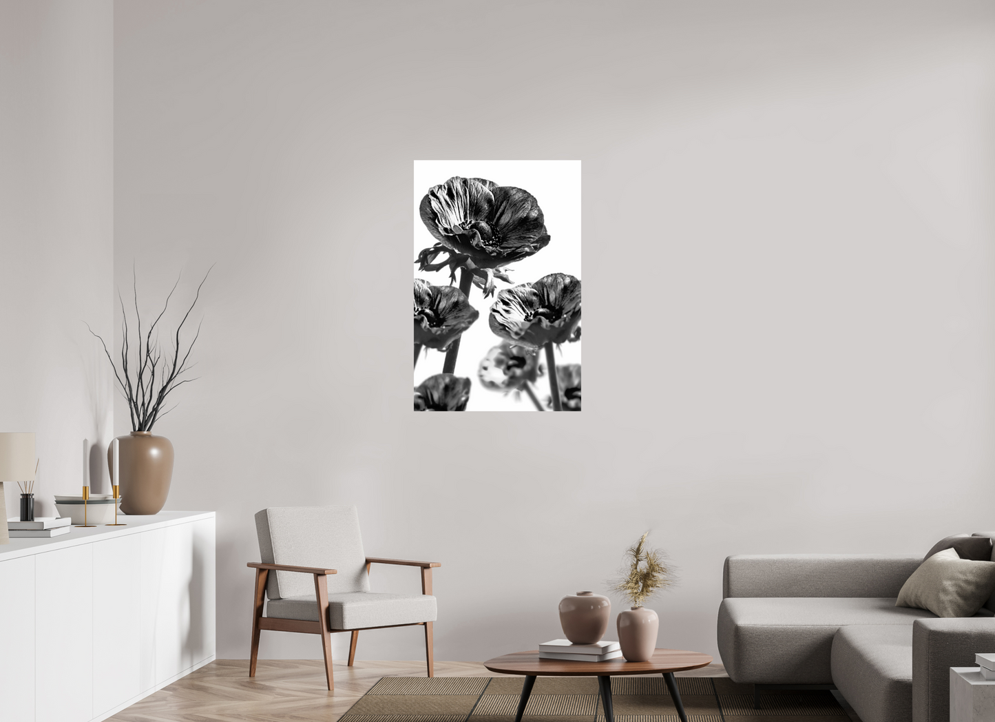 70 x 105 cm, Fine Art Print Baryta auf Alu-Dibond Kronenanemone_05