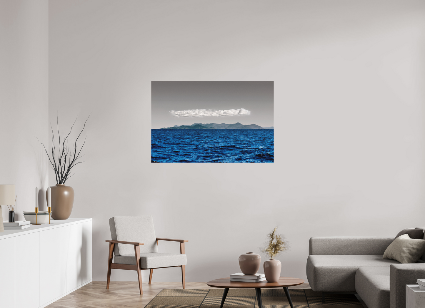 120 x 80 cm, Fine Art Acrylglas Matt Vista da Costa - Peruíbe - SP